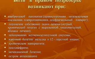 Симптомами каких заболеваний могут выступать отрыжка и боль в правом подреберье