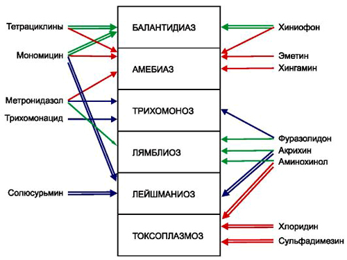 Противопротозойные препараты