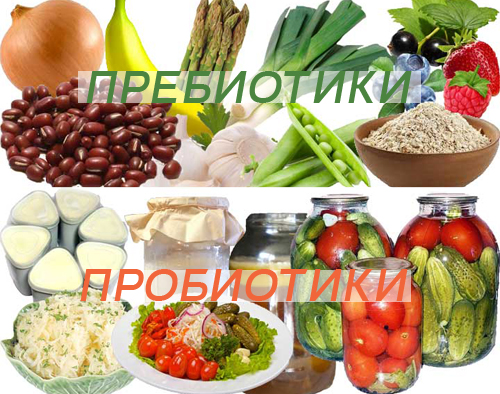 Продукты, содержащие пре- и пробиотики